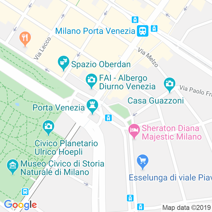 CAP di Piazza Guglielmo Oberdan a Milano