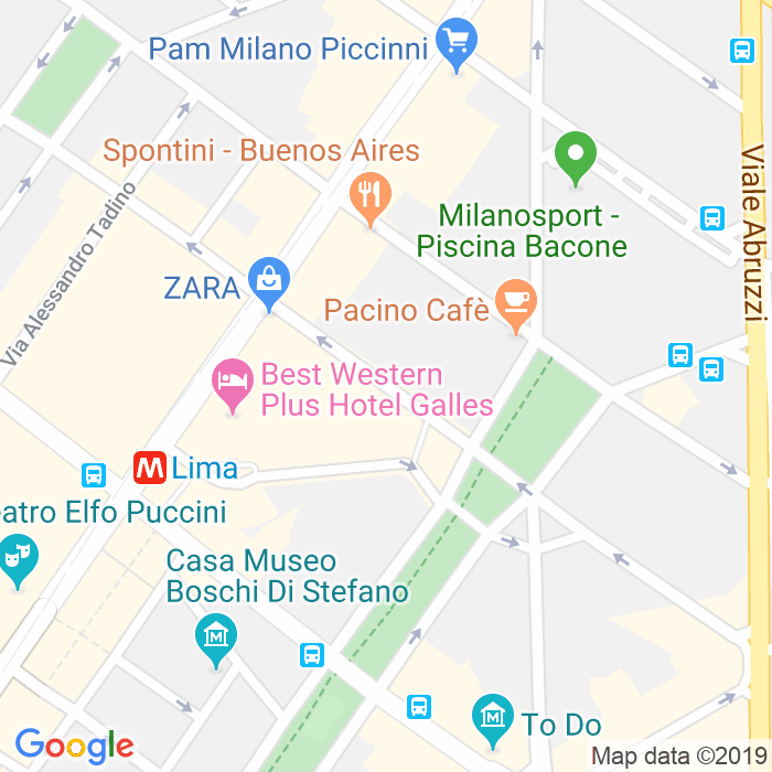 CAP di Via Amilcare Ponchielli a Milano