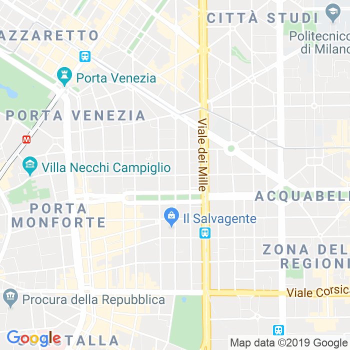 CAP di Via Carlo Goldoni a Milano