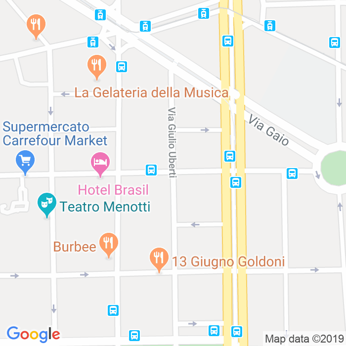 CAP di Via Giulio Uberti a Milano