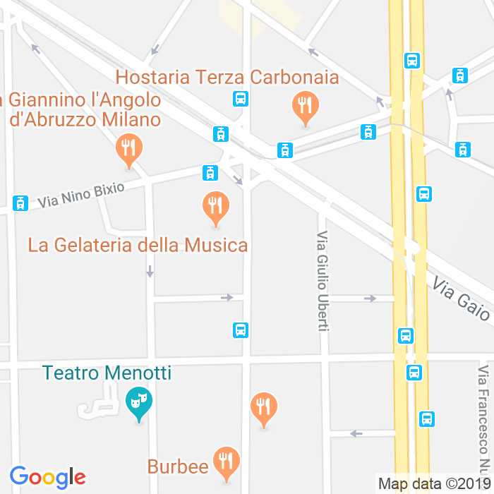 CAP di Via Giuseppe Abamonti a Milano