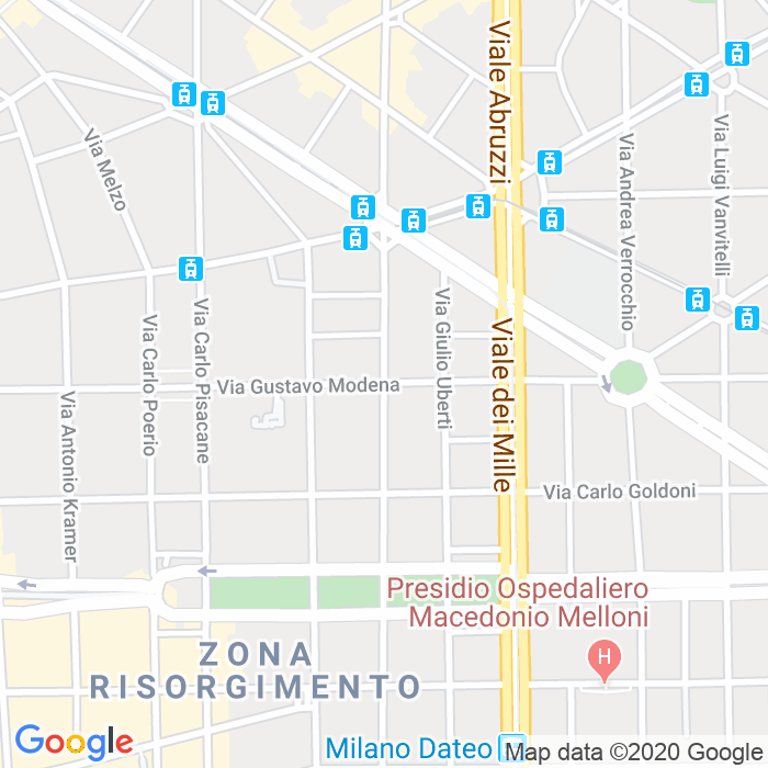CAP di Via Gustavo Modena a Milano