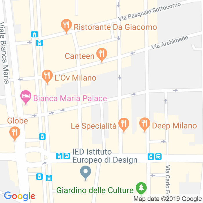 CAP di Via Ludovico Mancini a Milano