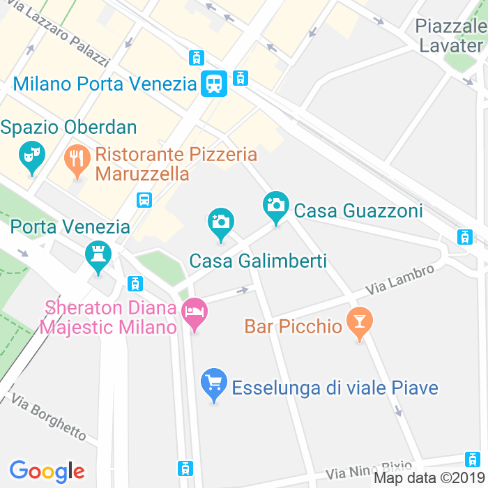 CAP di Via Marcello Malpighi a Milano