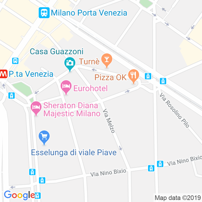 CAP di Via Melzo a Milano