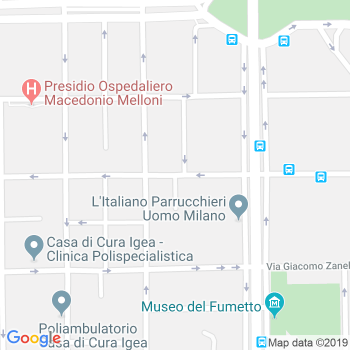 CAP di Via Ozieri a Milano