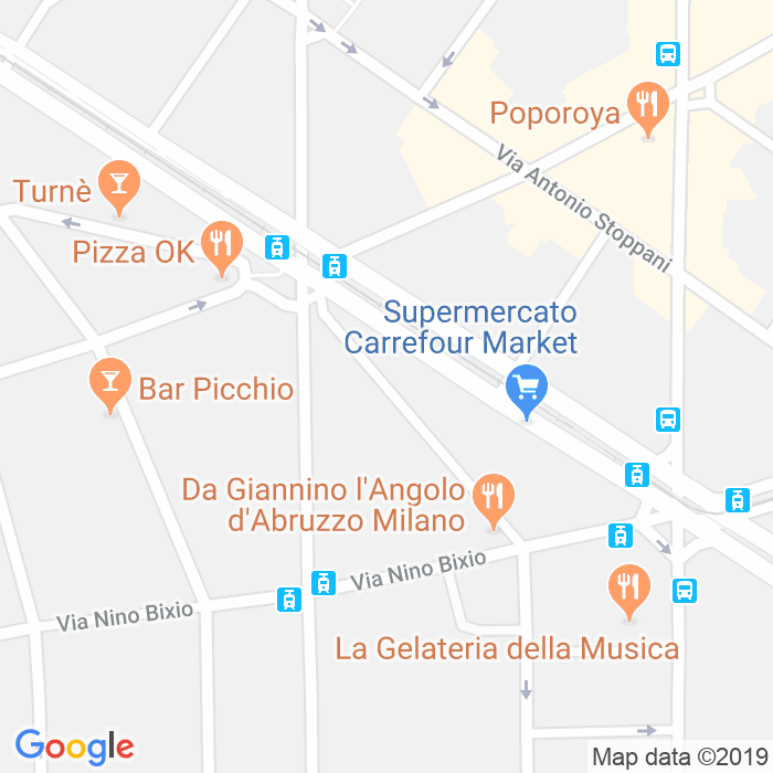 CAP di Via Rosolino Pilo a Milano