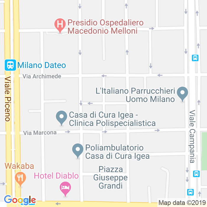 CAP di Via Sebastiano De Albertis a Milano