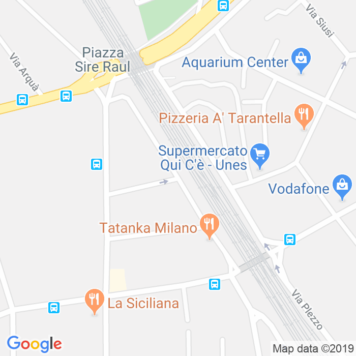 CAP di Via Emilio Olivari a Milano