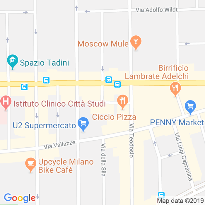CAP di Via Galla Placidia a Milano