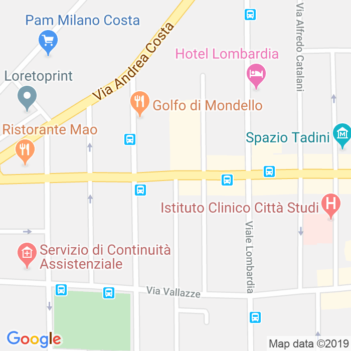 CAP di Via Gerolamo Frescobaldi a Milano
