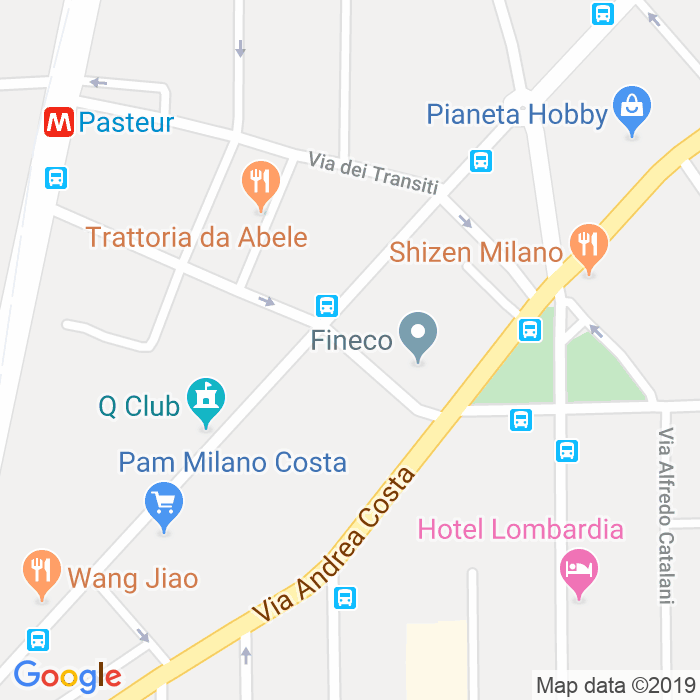 CAP di Via Marco D'Aviano a Milano