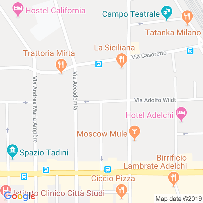 CAP di Via Mario Bianco a Milano