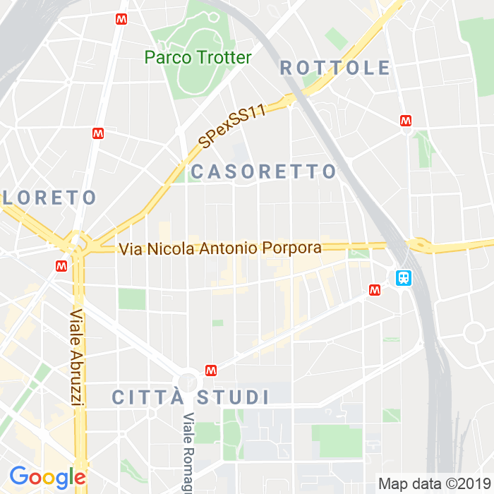 CAP di Via Nicola Antonio Porpora a Milano