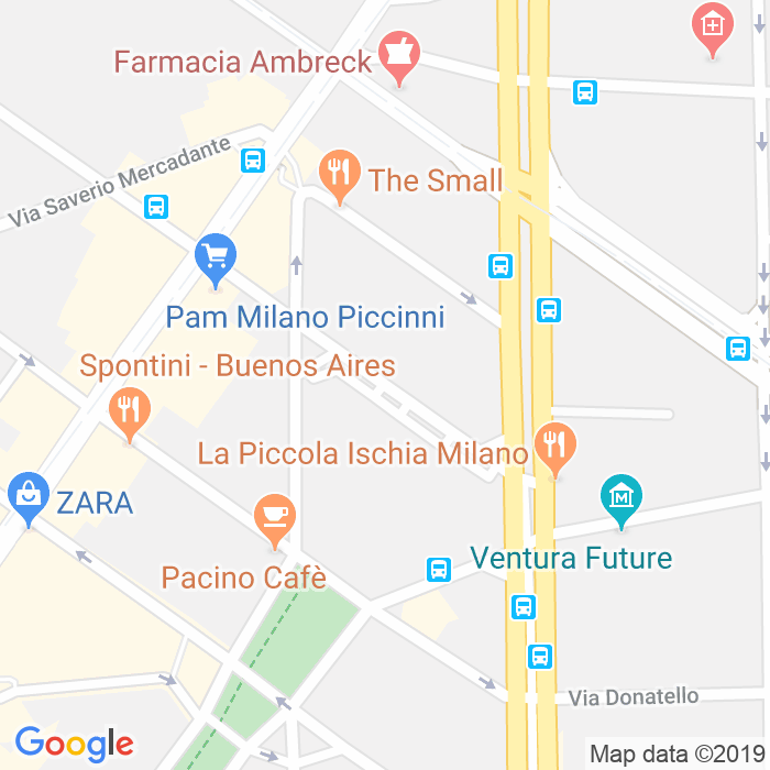 CAP di Via Nicola Piccinni a Milano