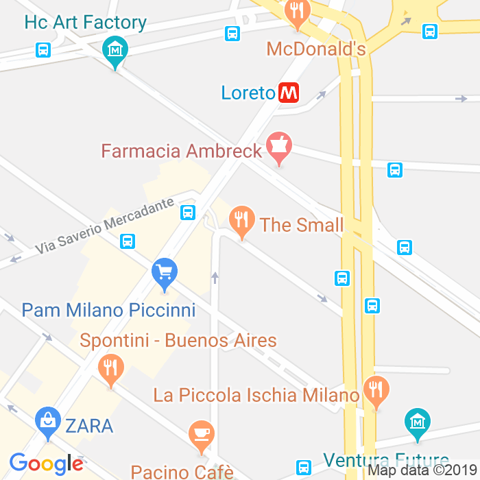 CAP di Via Nicolo'Paganini a Milano