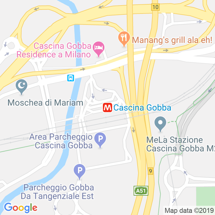 CAP di Sottopassaggio Metro'Gobba a Milano