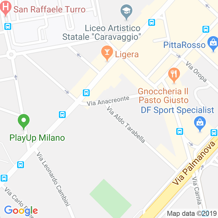 CAP di Via Aldo Tarabella a Milano