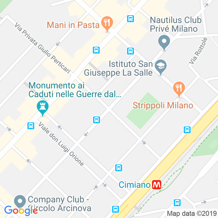 CAP di Via Bernardo Celentano a Milano