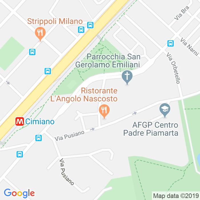 CAP di Via Giovanni Battista Monteggia a Milano
