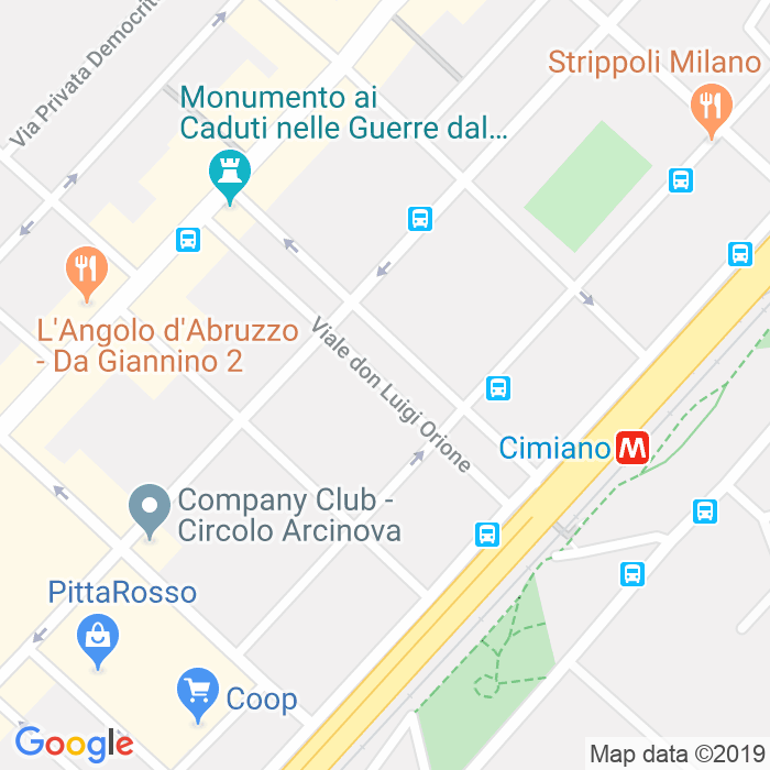 CAP di Viale Don Luigi Orione a Milano