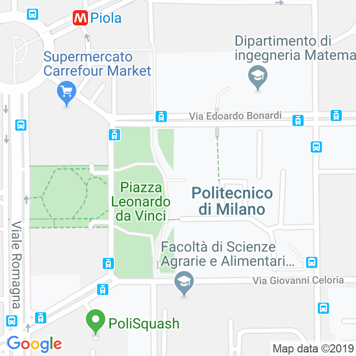 CAP di Piazza Leonardo Da Vinci a Milano