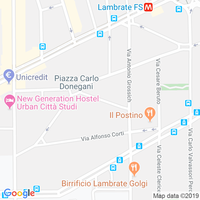 CAP di Via Ambrogio Campiglio a Milano