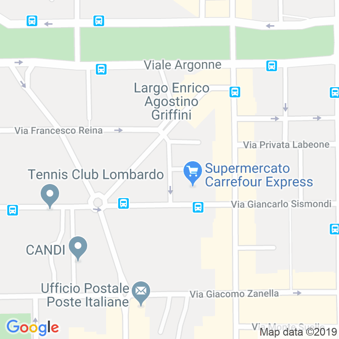 CAP di Via Filippo Caronti a Milano