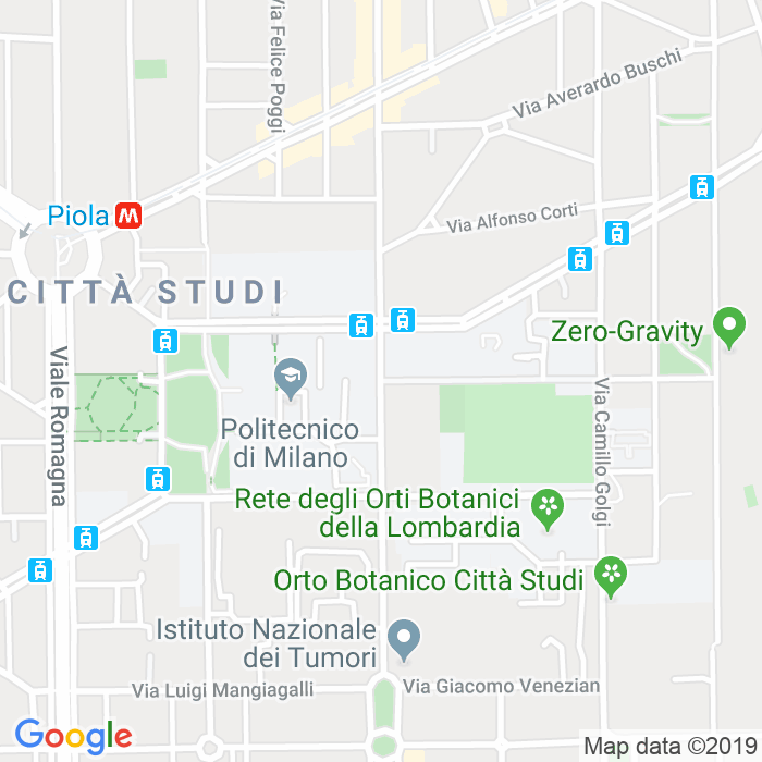 CAP di Via Giuseppe Ponzio a Milano