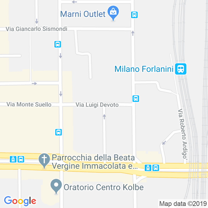 CAP di Via Luigi Devoto a Milano