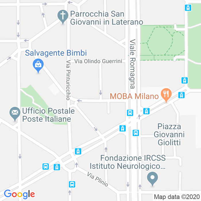 CAP di Via Paolo Diacono a Milano