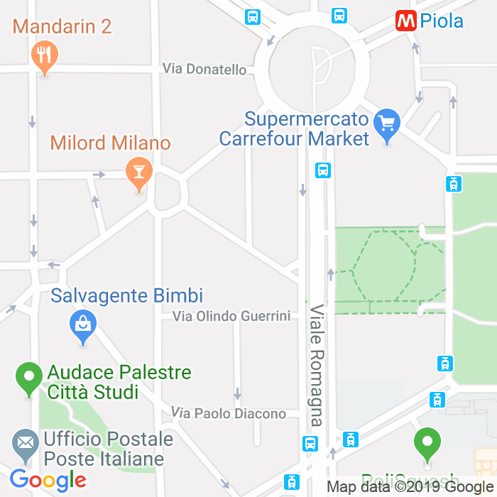 CAP di Via Renato Fucini a Milano