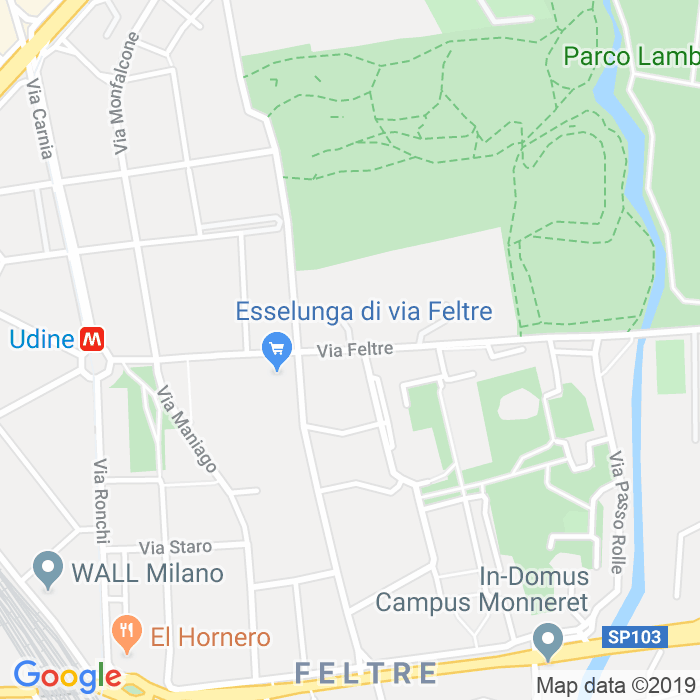 CAP di Via Feltre a Milano