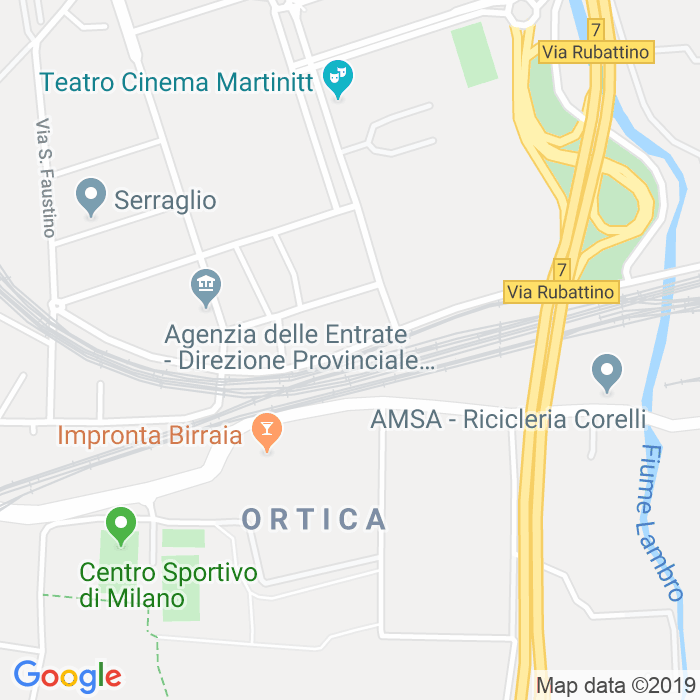 CAP di Via Otto E Camillo Cima a Milano