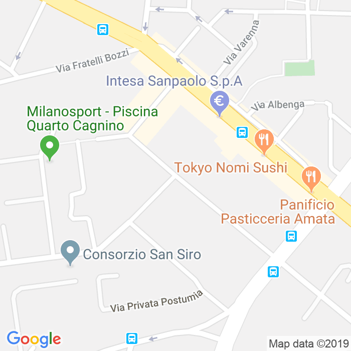 CAP di Via Privata Giacinto Martorelli a Milano