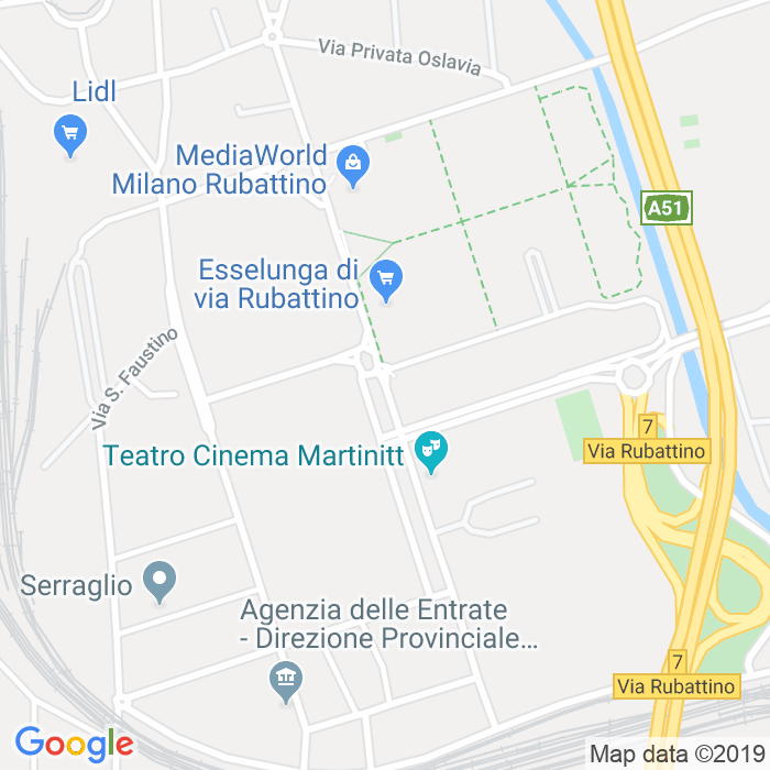 CAP di Via Riccardo Pitteri a Milano