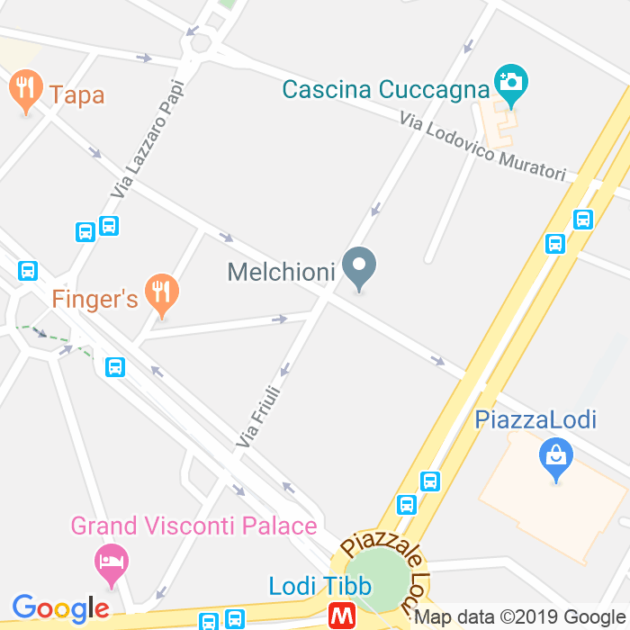 CAP di Strada Della Carita a Milano