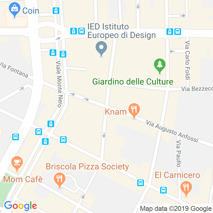 CAP di Via Amatore Antonio Sciesa a Milano
