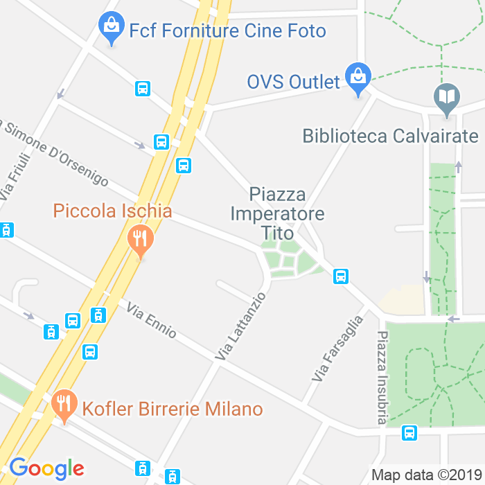CAP di Via Filippino Degli Organi a Milano