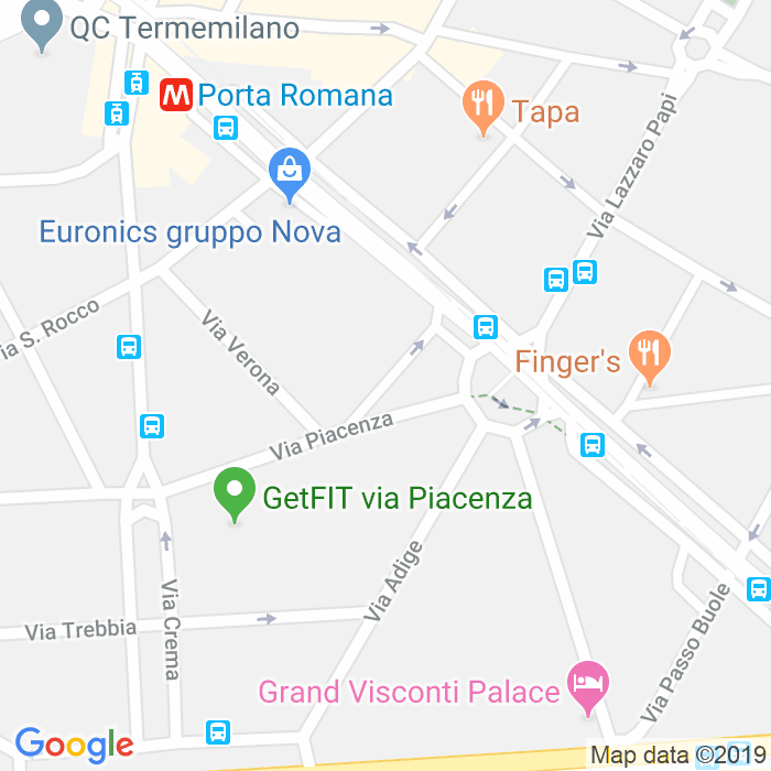CAP di Via Gian Carlo Passeroni a Milano