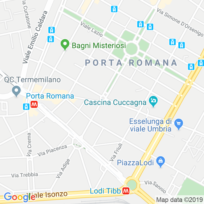 CAP di Via Lodovico Muratori a Milano