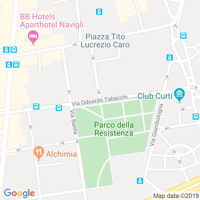CAP di Via Odoardo Tabacchi a Milano