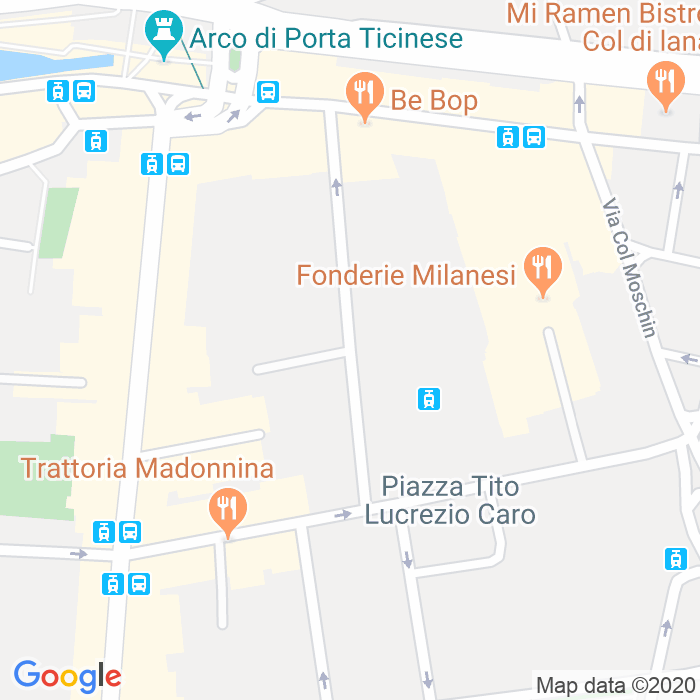 CAP di Via Pietro Custodi a Milano