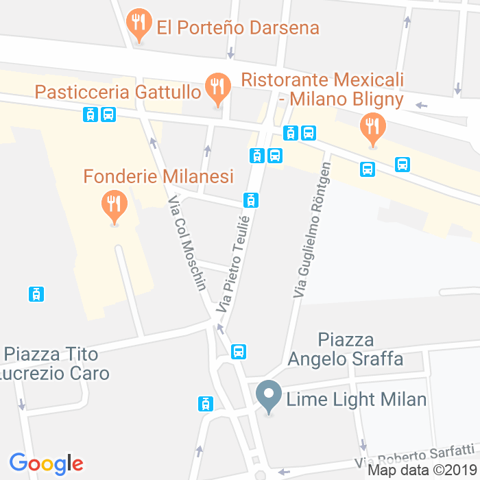 CAP di Via Pietro Teullie a Milano