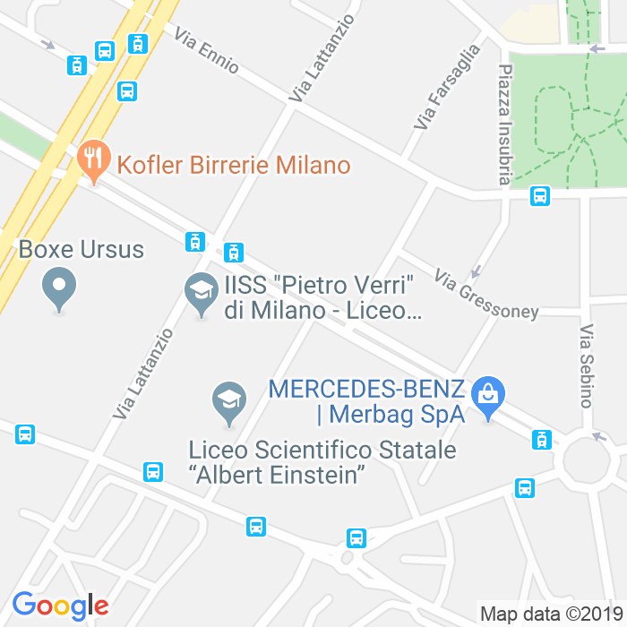 CAP di Via Alberto Einstein a Milano