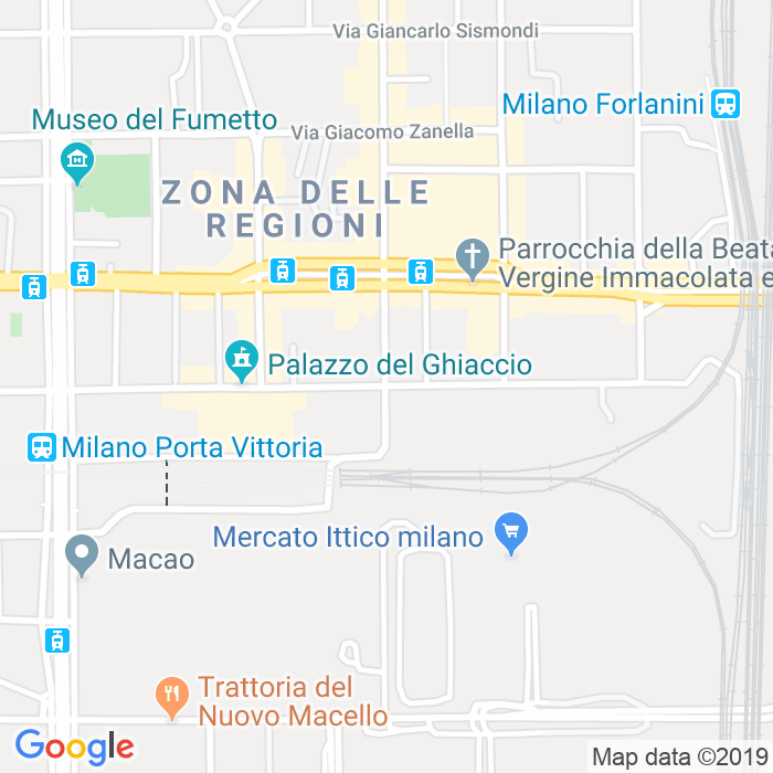 CAP di Via Giovanni Battista Piranesi a Milano