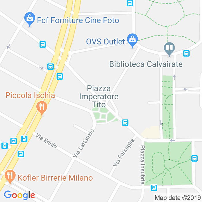 CAP di Via Scipione Pistrucci a Milano