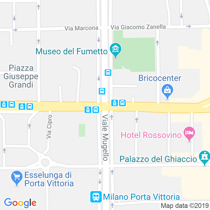 CAP di Viale Mugello a Milano