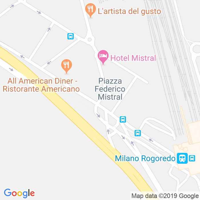 CAP di Piazza Federico Mistral a Milano