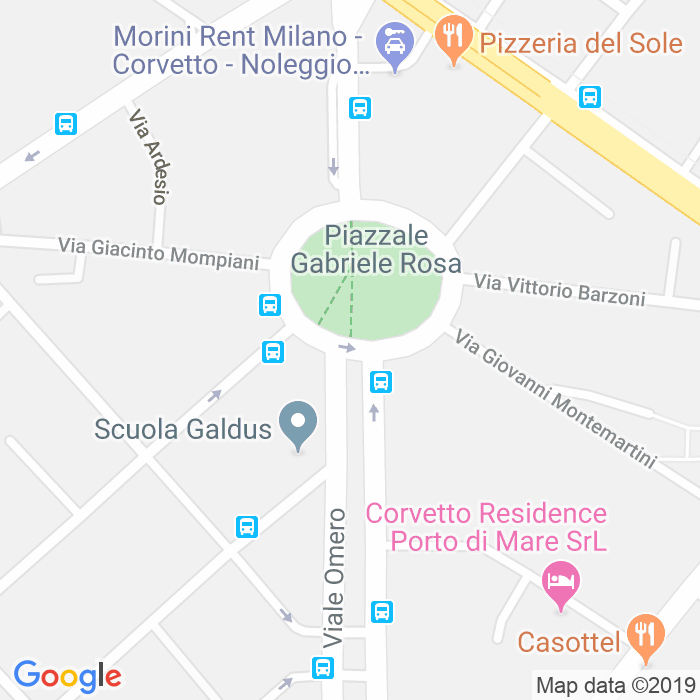 CAP di Piazzale Gabriele Rosa a Milano